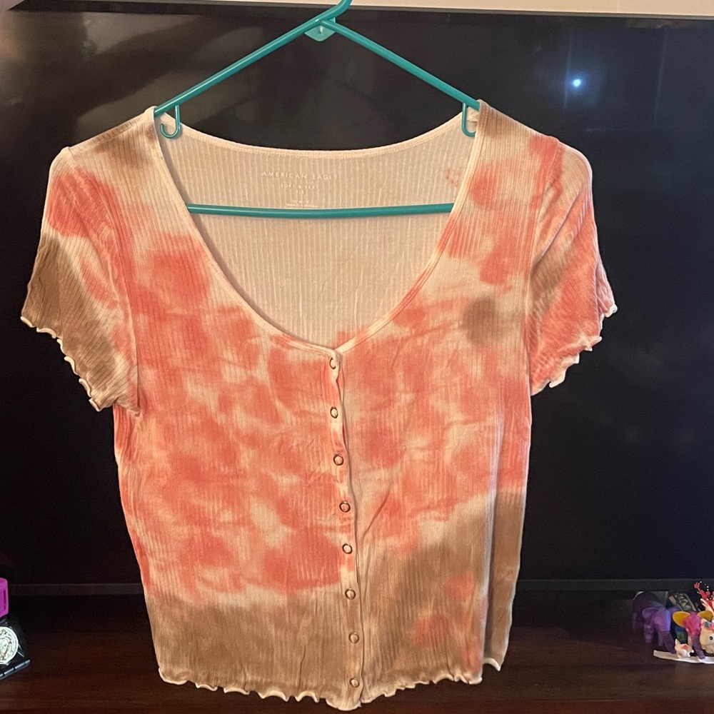 American eagle size medium pink tie dye